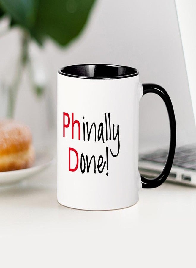 cafe press CafePress Phinally Done Phd Graduate Mugs 11 oz (325 ml) Ceramic Coffee Mug - Image 4