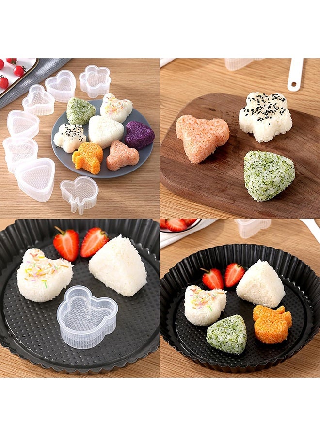 8 Pcs Triangle Rice Ball Maker with Spatula - Shake Onigiri Mold for Kid Lunch Bento and Home DIY - Image 3