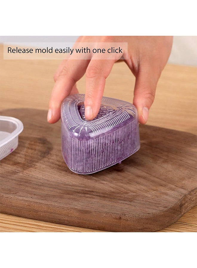 8 Pcs Triangle Rice Ball Maker with Spatula - Shake Onigiri Mold for Kid Lunch Bento and Home DIY - Image 4