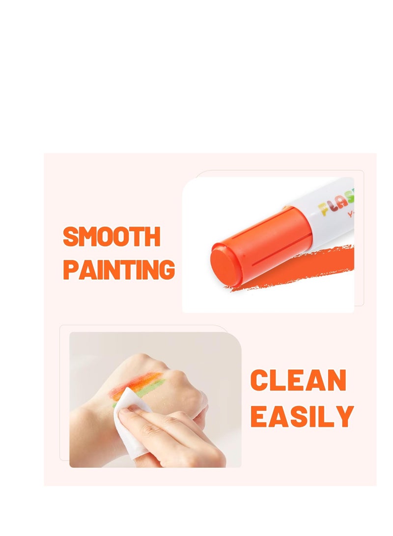 YPLUS Paint Sticks for Kids, 24 Colors Flashdry Tempera Paint Stick for Toddler, Non-toxic Washable Coloring Art Supplies for Ages 2-4 3-5 4-8 - Image 5