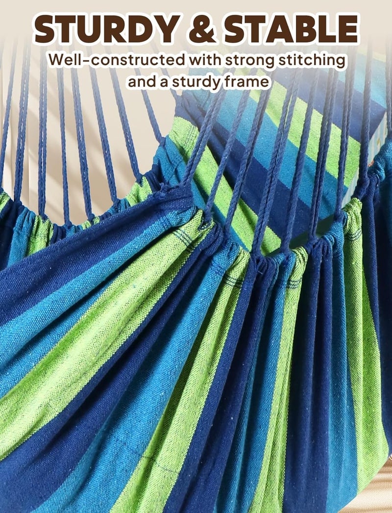 Chihee Hanging Seats Hanging Chair Hammock 2 Pillows Included, Strong Straps and Hooks for Easy Hanging Soft Cotton Side Pocket Tassel Chair Set Comfort - Image 3