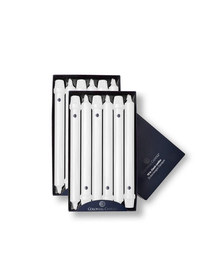 Colonial Candle Unscented Taper Candle, Classic Collection, White, 10 In, Pack of 12 - Up to 8 Hours Burn - Image 5