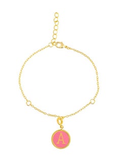 VOYLLA Valentine's Day Collection Alphabet A Pink Enamel Charm  - Image 3