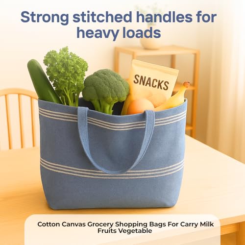 Värde Laundry Bag with Handle Pack of 1 | Foldable Clothes Laundry Bag | Also Works as Carry Bag | Lightweight & Durable | Perfect for College, Travel, and Daily Use | Handloom Rock Blue - Image 5