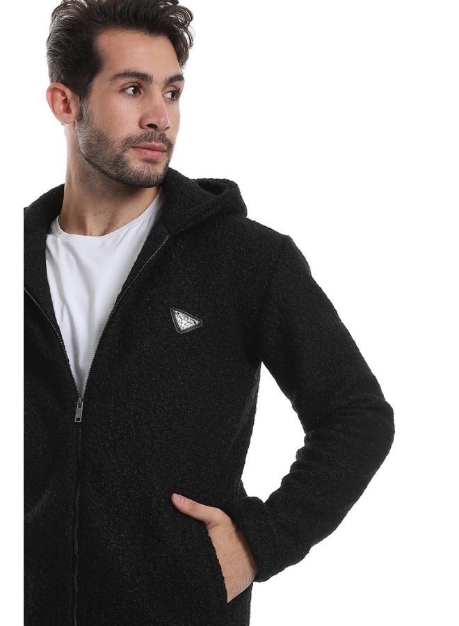 WHITE RABBIT Ribbed Cuffs &White Rabbit& Hem Quilted Hooded Jacket - Image 4