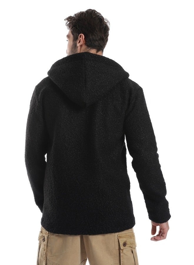 WHITE RABBIT Ribbed Cuffs &White Rabbit& Hem Quilted Hooded Jacket - Image 3