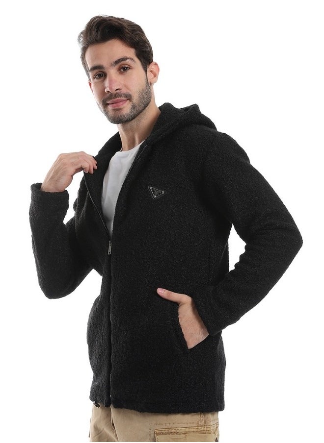 WHITE RABBIT - Ribbed Cuffs &White Rabbit& Hem Quilted Hooded Jacket - Image 1