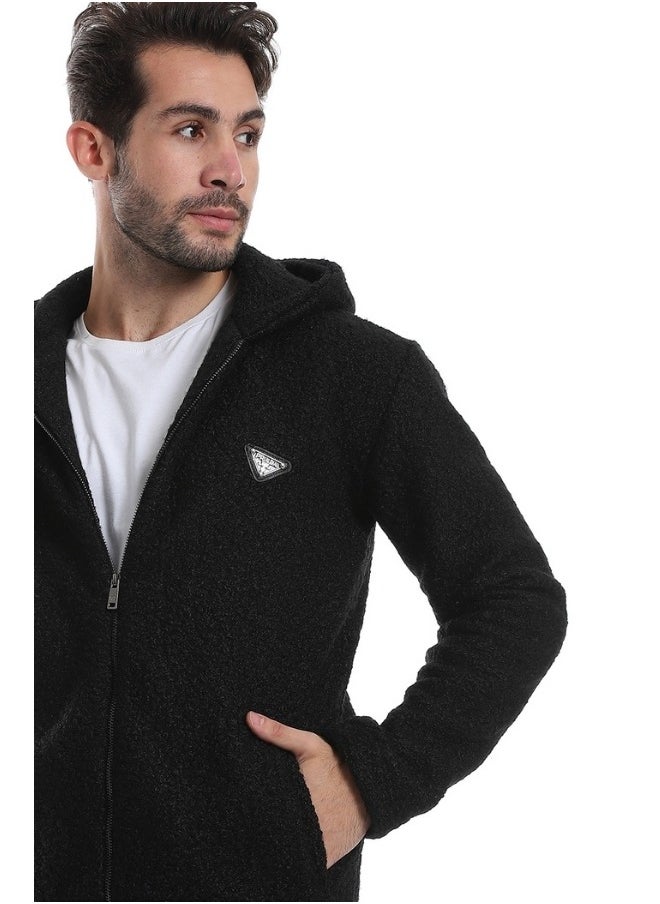 WHITE RABBIT - Ribbed Cuffs &White Rabbit& Hem Quilted Hooded Jacket - Image 1