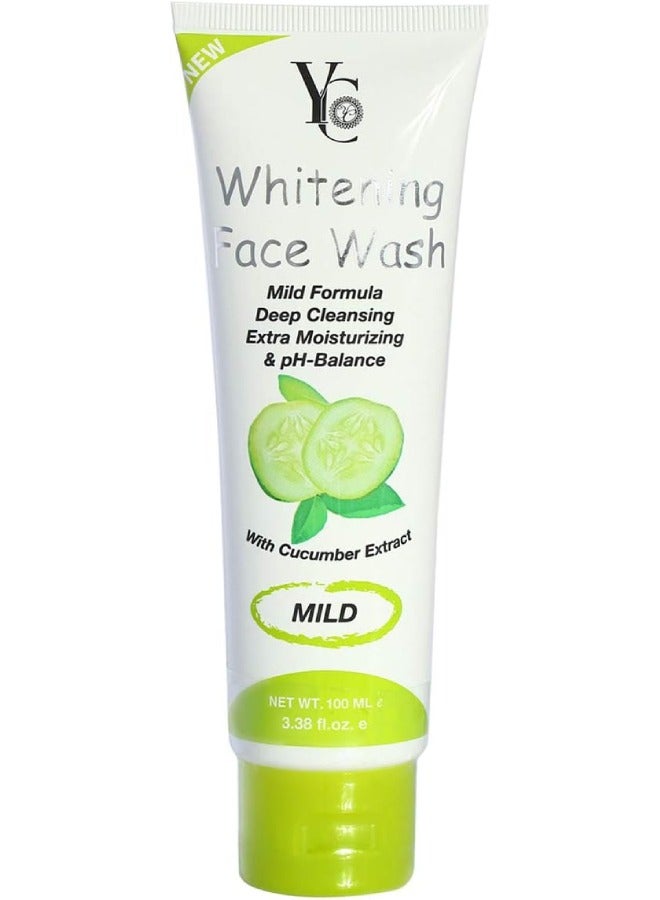 واي سي غسول الوجه المبيض بخلاصة الخيار - خفيف، 100 مل - Image 1