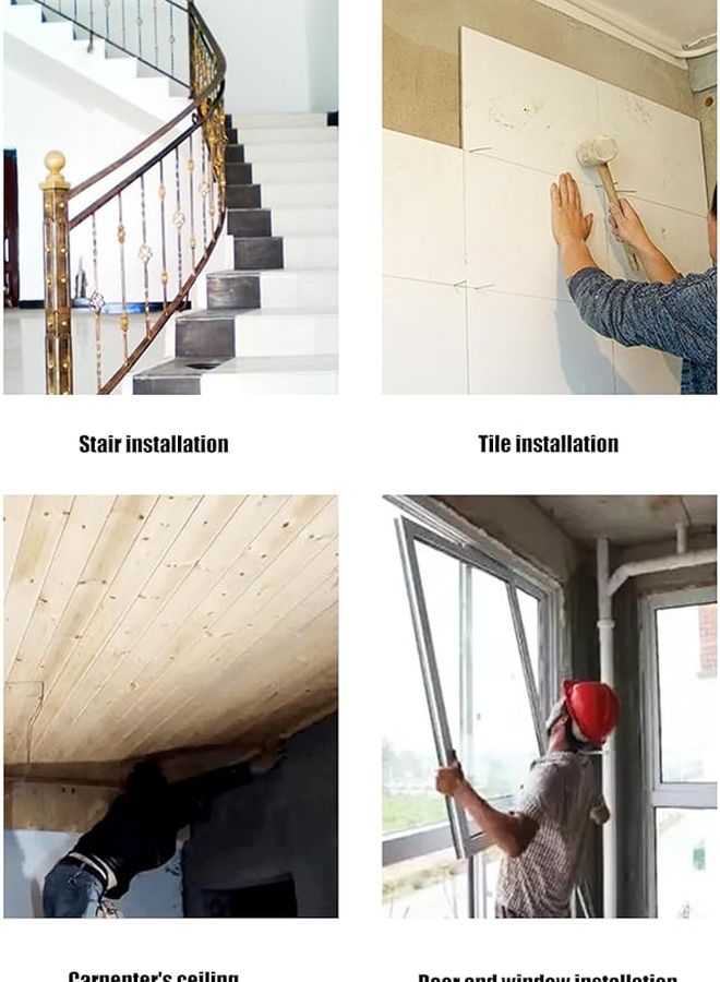 حامل مستوى مثبت على الحائط من الفولاذ المقاوم للصدأ قابل للتعديل حامل احترافي متعدد الوظائف - Image 4