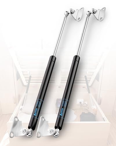 23 inch 100 lb Gas Prop Strut Shock 23 445N100LB Gas Spring Struts 2Pcs Set with LType Mounting Brackets for Heavy Duty RV Bed Murphy Bed Large Garbage Box Floor Hatch Custom Window ARANA