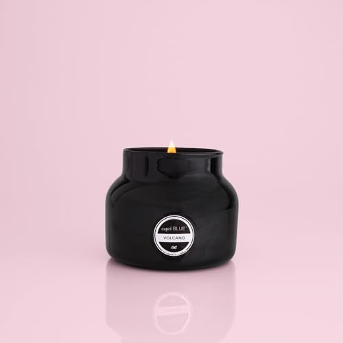 Capri Blue Volcano Scented Candles - Luxury Glass Jar Candles for Home Scented with Tropical Fruit & Sugared Citrus - Soy Wax Blend - Capri Blue Volcano - Black Color (8 oz) - Image 2