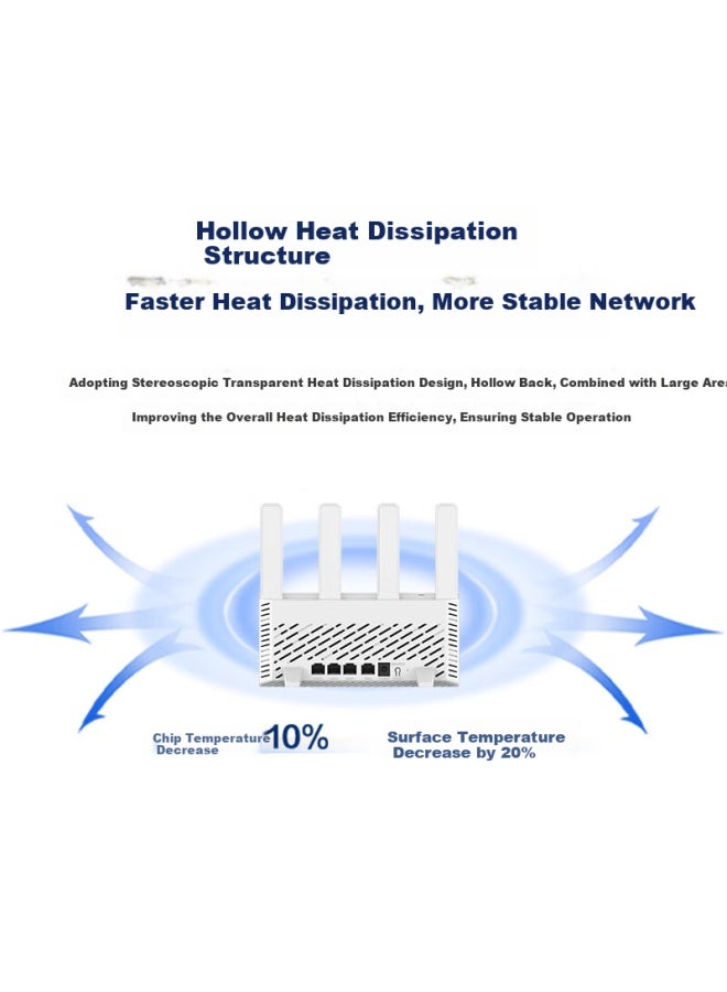 H3c New H3c Ax1500 Router Gigabit Wireless Wifi6 High Speed Router 1500m Wall-penetrating Home 5g Dual-band Mesh Vertical Gaming Accelerator - Image 3