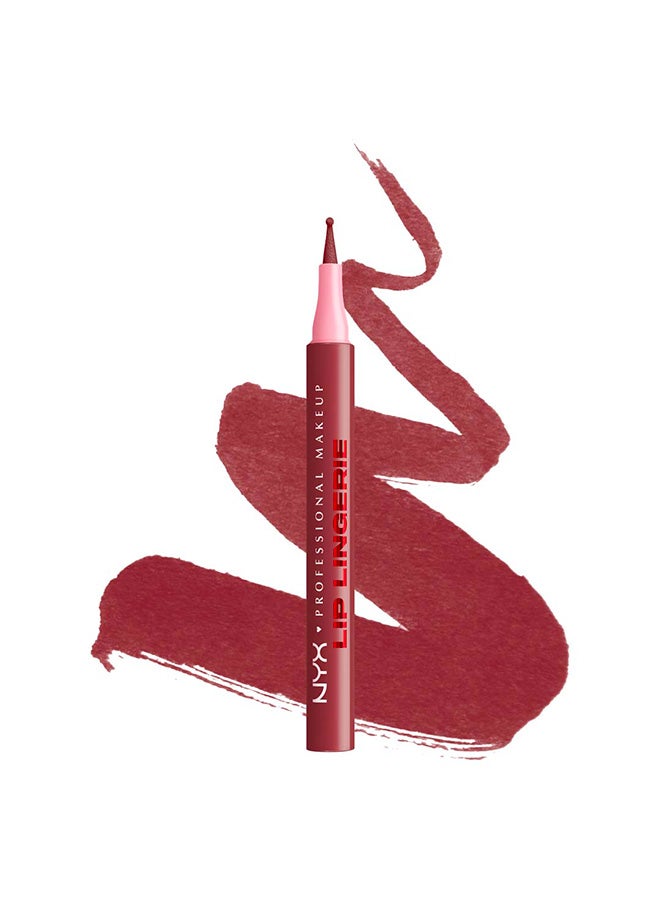 NYX PROFESSIONAL MAKEUP Lip Lingerie Lip Liner Stain, Seamless All Day Stain, Waterproof, Up All Night - Image 1