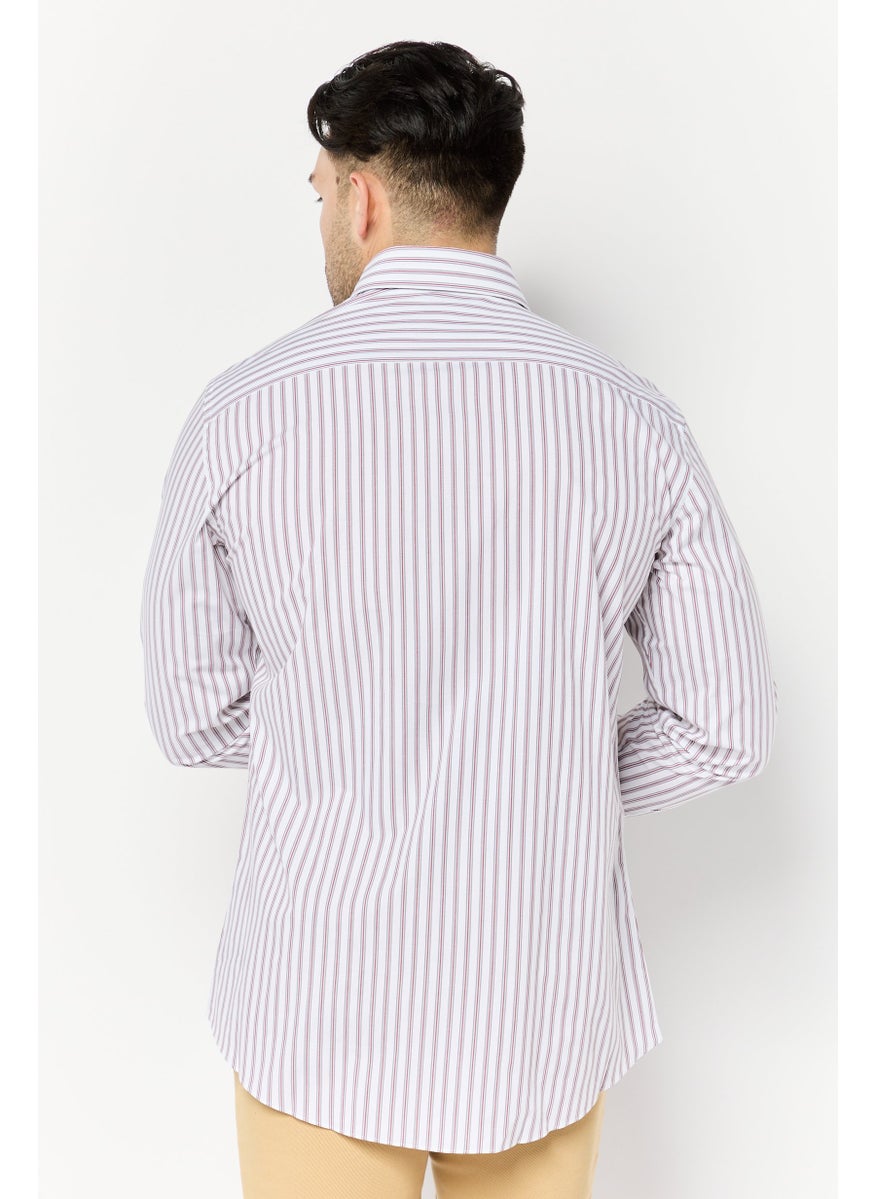 Harmont & Blaine - Men Slim Fit Stripe Long Sleeve Casual Shirt, Multicolor - Image 1