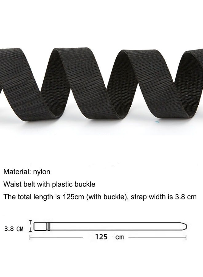 4 Pack Nylon Tactical Belt for Men Webbing Canvas, Military Belt With Plastic Buckle, 125cm Heavy-Duty Nylon Work Belt. - Image 2