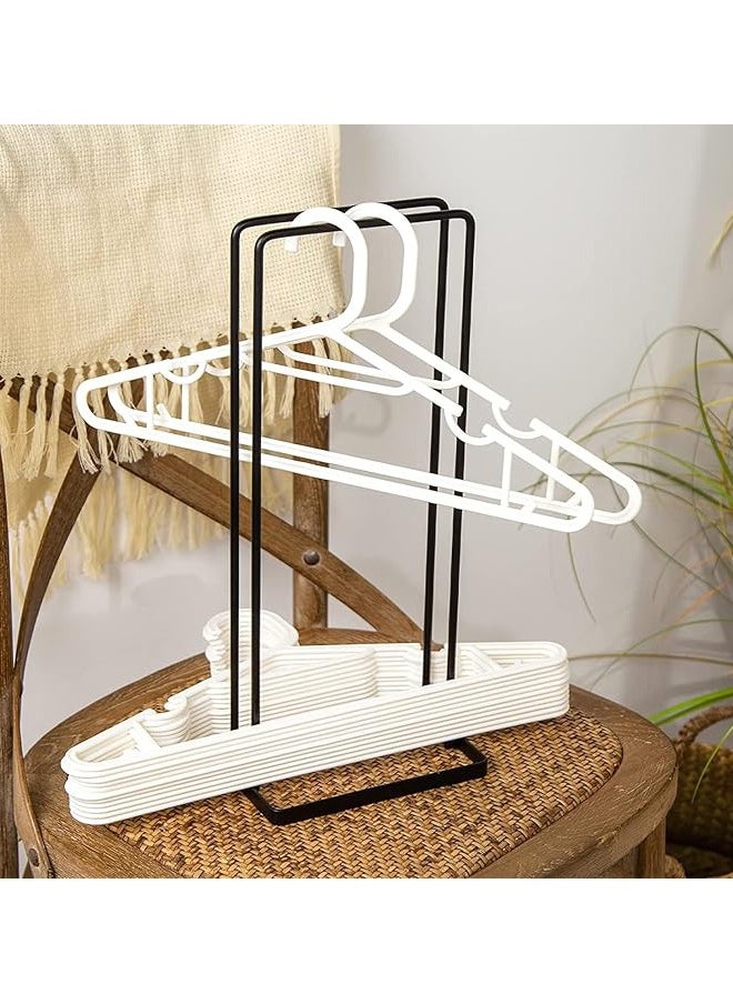 Arabest Hanger Organizer,Hanger Stacker for Closet Laundry Room,Holds up 110 Wire Clothes Hangers,Hanger Storage Rack Holder for Adult or Child Clothes Hangers  - Image 4
