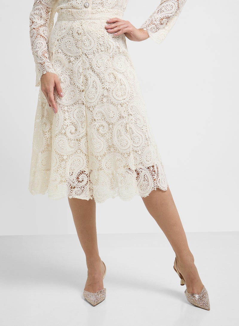 Khizana Lace Top & Skirt Set  - Image 4