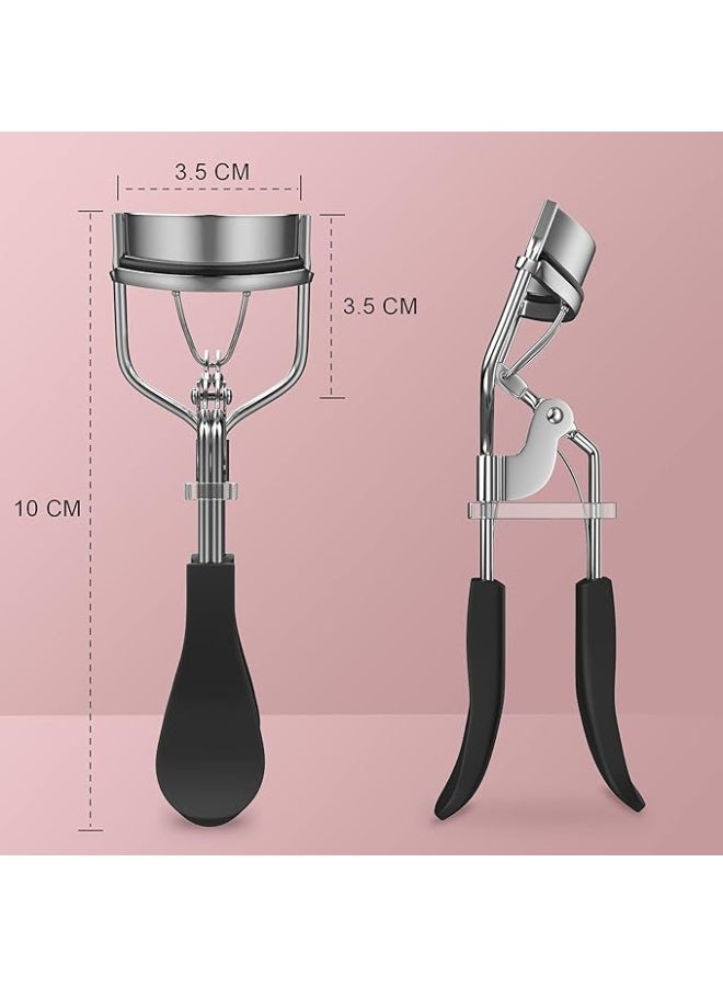 Eyelash Curler - Professional Quality Ergonomic Design - Black - Image 4