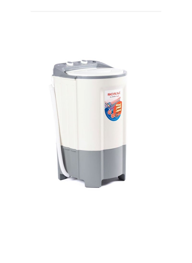 Sonai - Washing Machine, AL AMIRA,Single Tub, 10 KG, White / Grey - MAR-10000 - Image 1