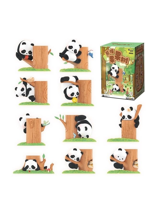 52TOYS صندوق مفاجآت: لعبة تسلق شجرة الفاكهة لباندا رول، قطعة واحدة عشوائية، مجموعة ألعاب بناء شجرة قابلة للتوصيل - Image 3