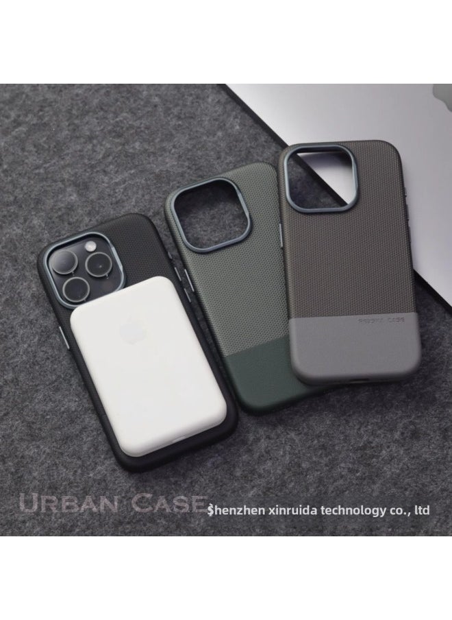 Suitable For IPhone16ProMax Phone Case Dragon Scale Diamond Pattern Color-matching Leather Magnetic Suction Apple 15 Drop-resistant Protective Case-color:Desert Gold [with Photo Button]-Applicable Models:iPhone 15