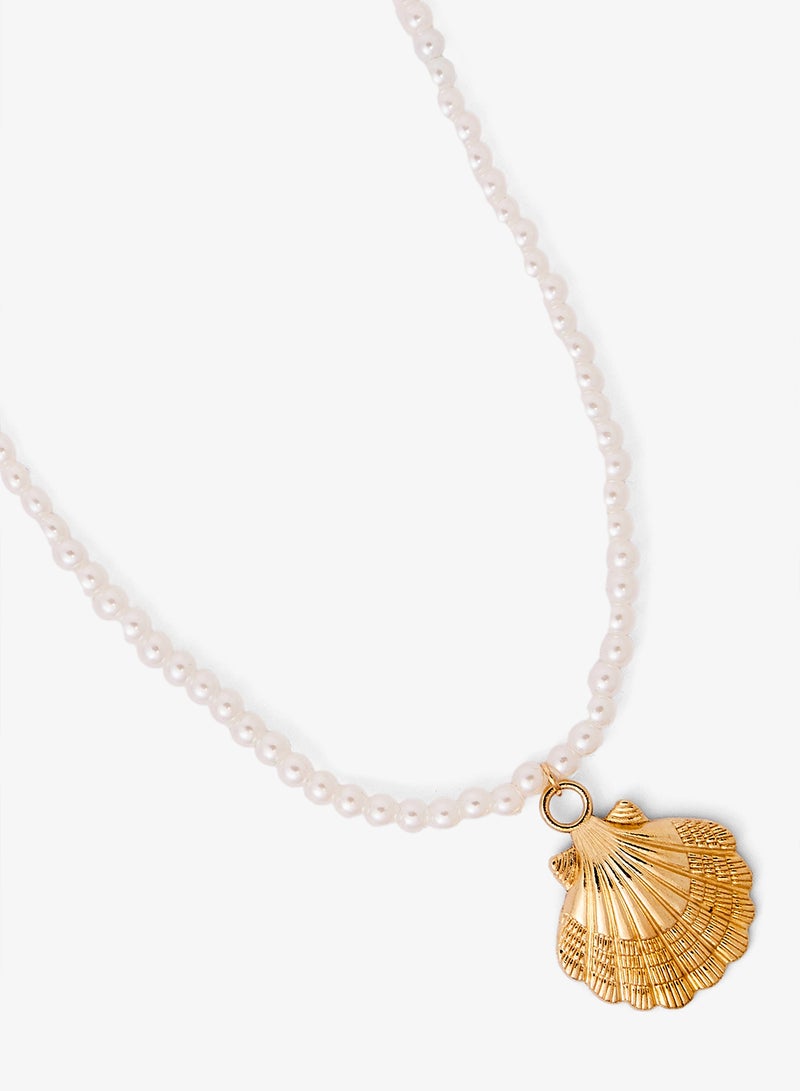 جينجر قلادة ذهبية متعددة الطبقات للشاطئ - Image 3