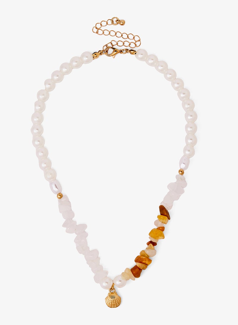 جينجر قلادة ذهبية متعددة الطبقات للشاطئ - Image 4