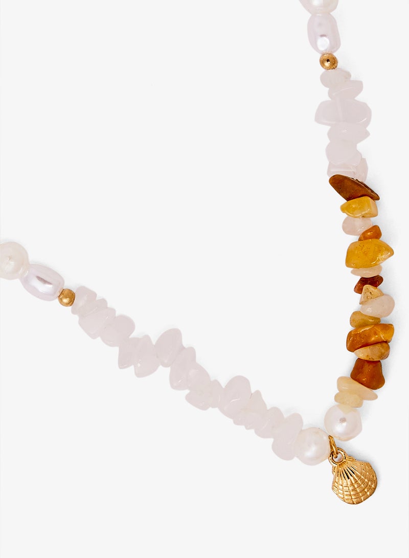 جينجر قلادة ذهبية متعددة الطبقات للشاطئ - Image 5