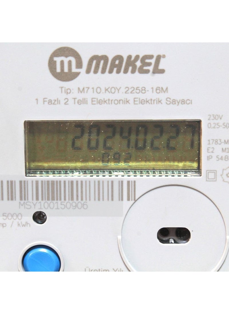 Makel - عداد كهربائي سلكي بمرحلة واحدة 1 مرحلة 2 - Image 1