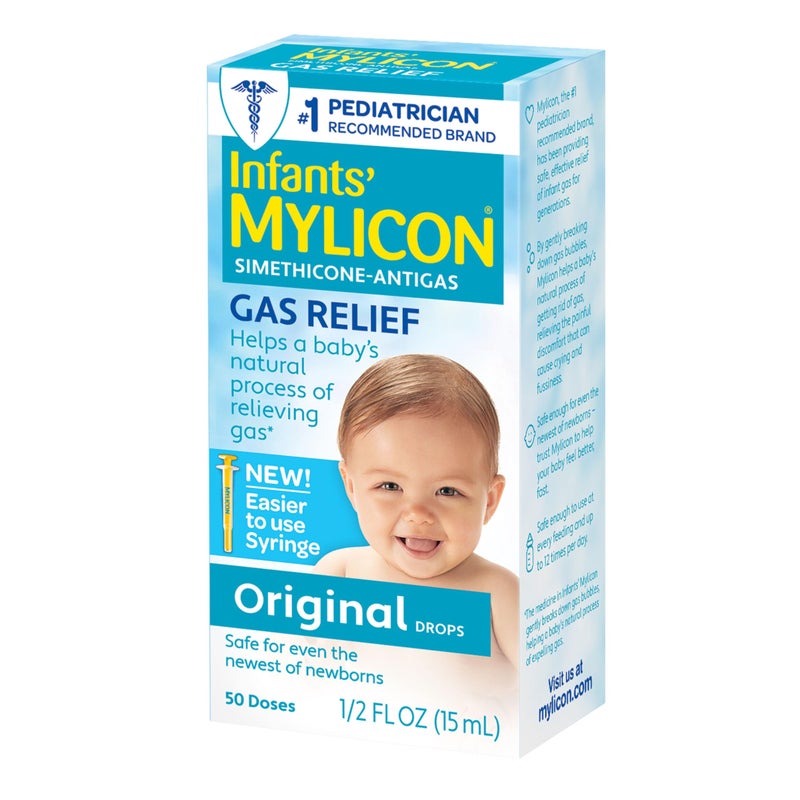 Mylicon Gas Relief Drops for Infants and Babies Original Formula 05 Fluid Ounce
