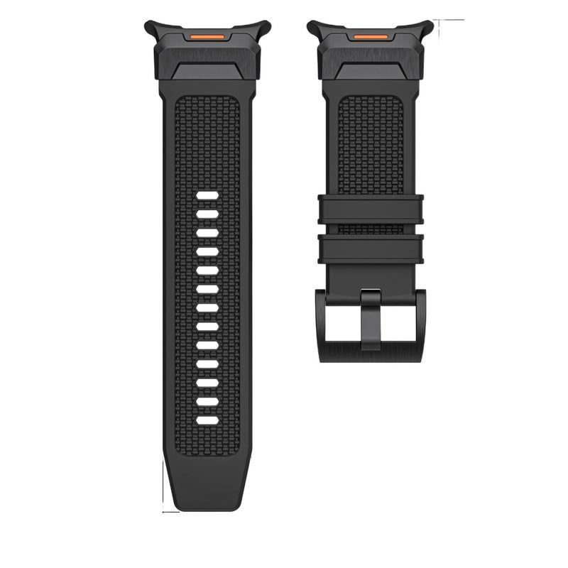 Adjustable Smartwatch Band Compatible with Samsung Galaxy Watch 7 with Fit Replacement Strap for Daily Wear in Black - Image 5