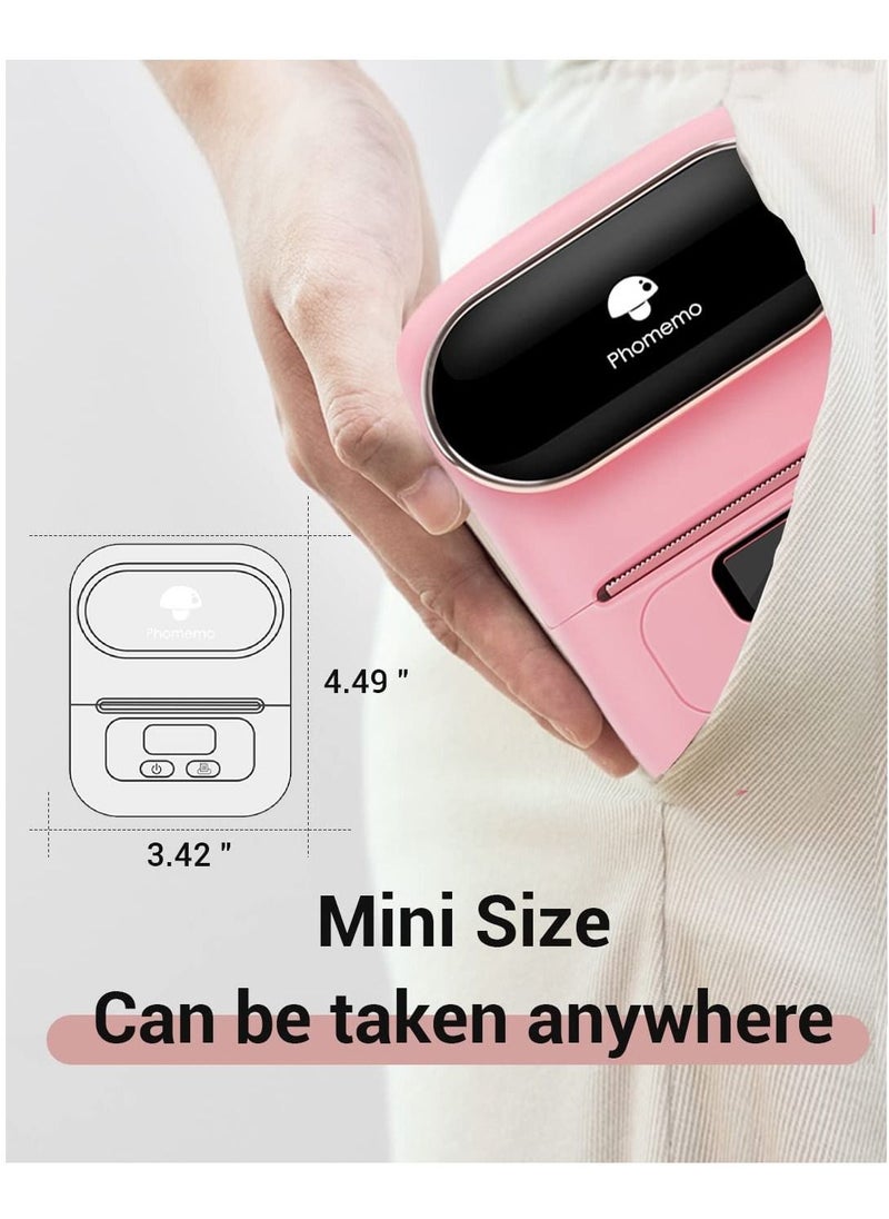 Phomemo M110 Portable Thermal Label Printer Maker Bluetooth Connection For Labeling And Stickers Compatible with Android & iOS