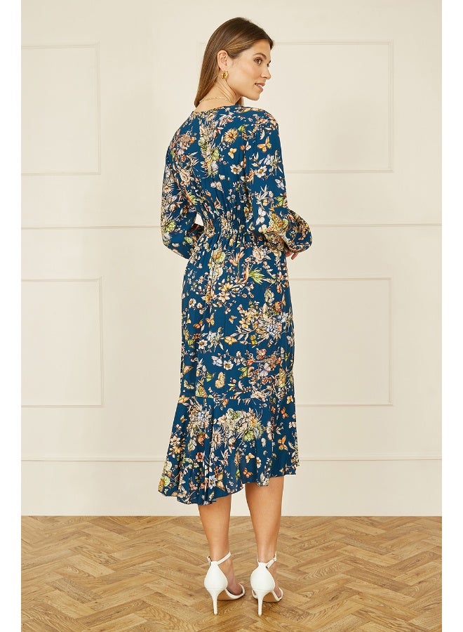 Yumi Floral Print Midi Dress  - Image 3