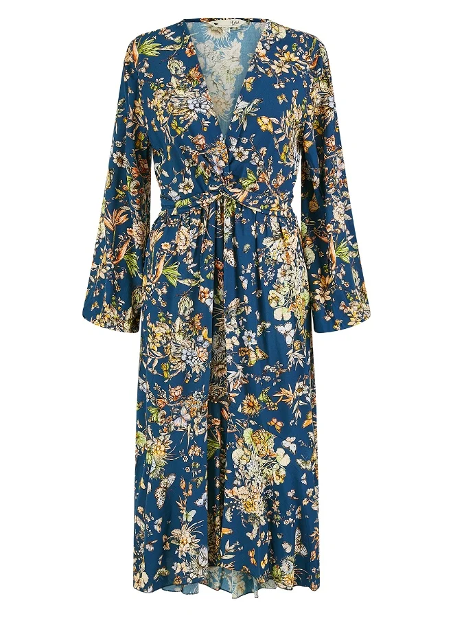 Yumi Floral Print Midi Dress