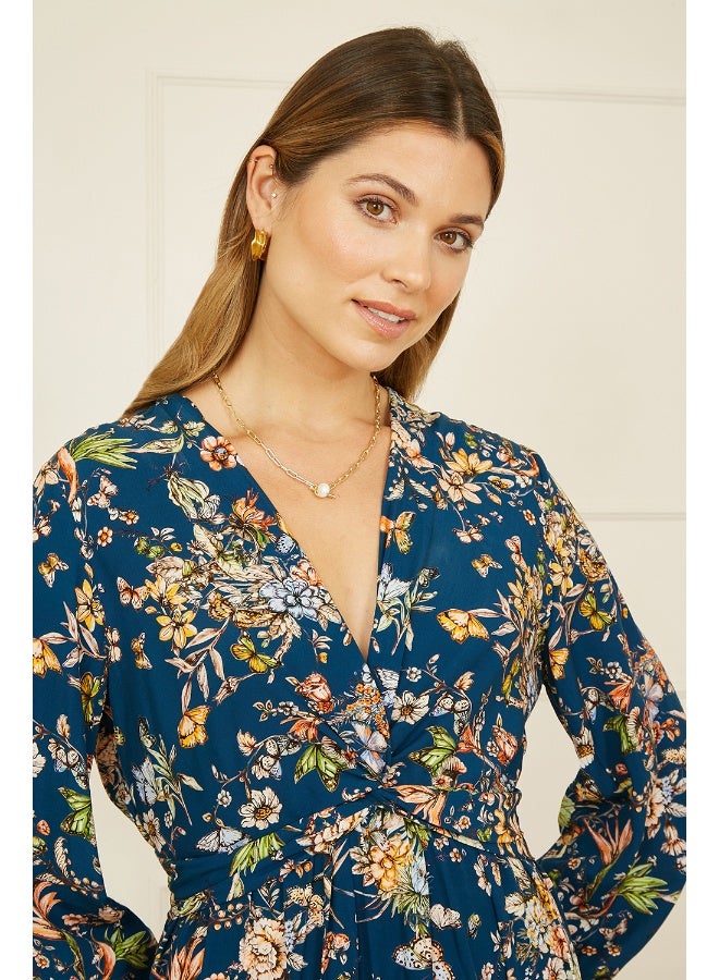 Yumi Floral Print Midi Dress  - Image 4