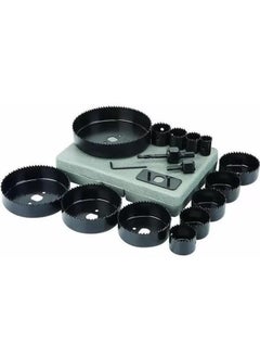 TOOLBUX TOOLBUX 16Pc Hole Saw Cutting Set Kit for Wood Timber PVC Plasterboard 19127mm Carbon Steel Round Cutter with Hex Key Pilot Drill and Arbors Heat Treated High Precision Durable Blades  - Image 4
