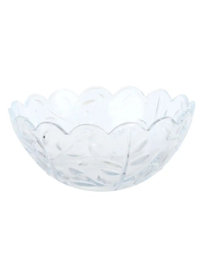 طقم أطباق زجاجي منقوش للفواكه مكون من 7قطع بمقاسات مختلفة، تصميم أنيق يناسب التقديم اليومي والضيافة، زجاج متين وسهل التنظيف يضيف لمسة جمالية للمائدة - Image 3
