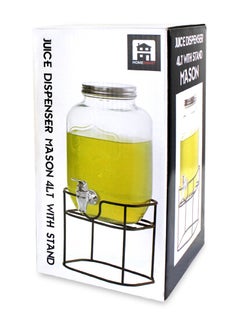 Generic Home Smart Juice Dispenser with Stand Cold Water Pitcher with Tap and Air Tight Lid Cocktail Barrel 4 Liter  - Image 3