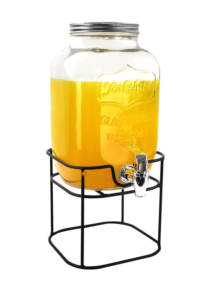 Generic - Home Smart Juice Dispenser with Stand Cold Water Pitcher with Tap and Air Tight Lid Cocktail Barrel 4 Liter - Image 1