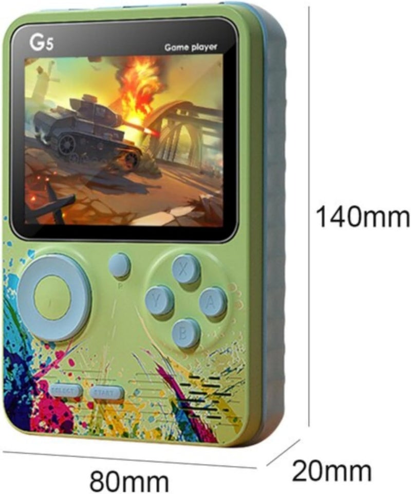 Derovan G5 Retro Handheld Game Console – 500 Classic Games, Pocket-Sized, 3″ LCD, Rechargeable, TV Output - Image 3