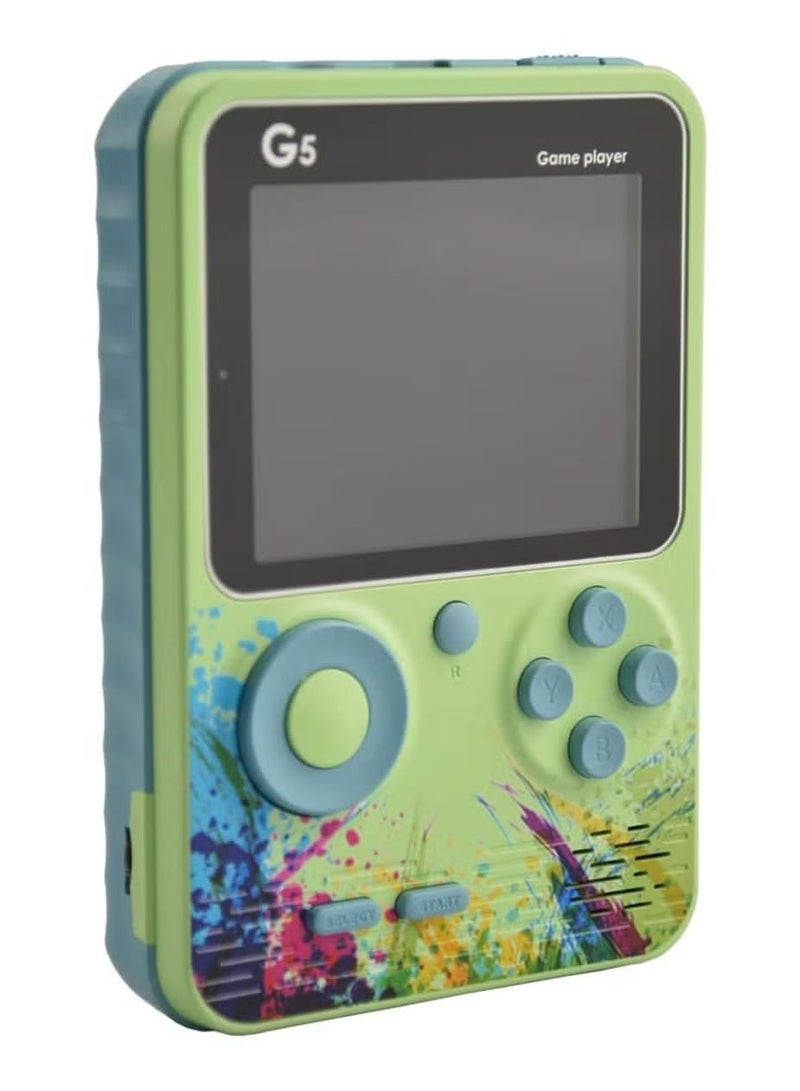 Derovan G5 Retro Handheld Game Console – 500 Classic Games, Pocket-Sized, 3″ LCD, Rechargeable, TV Output - Image 1