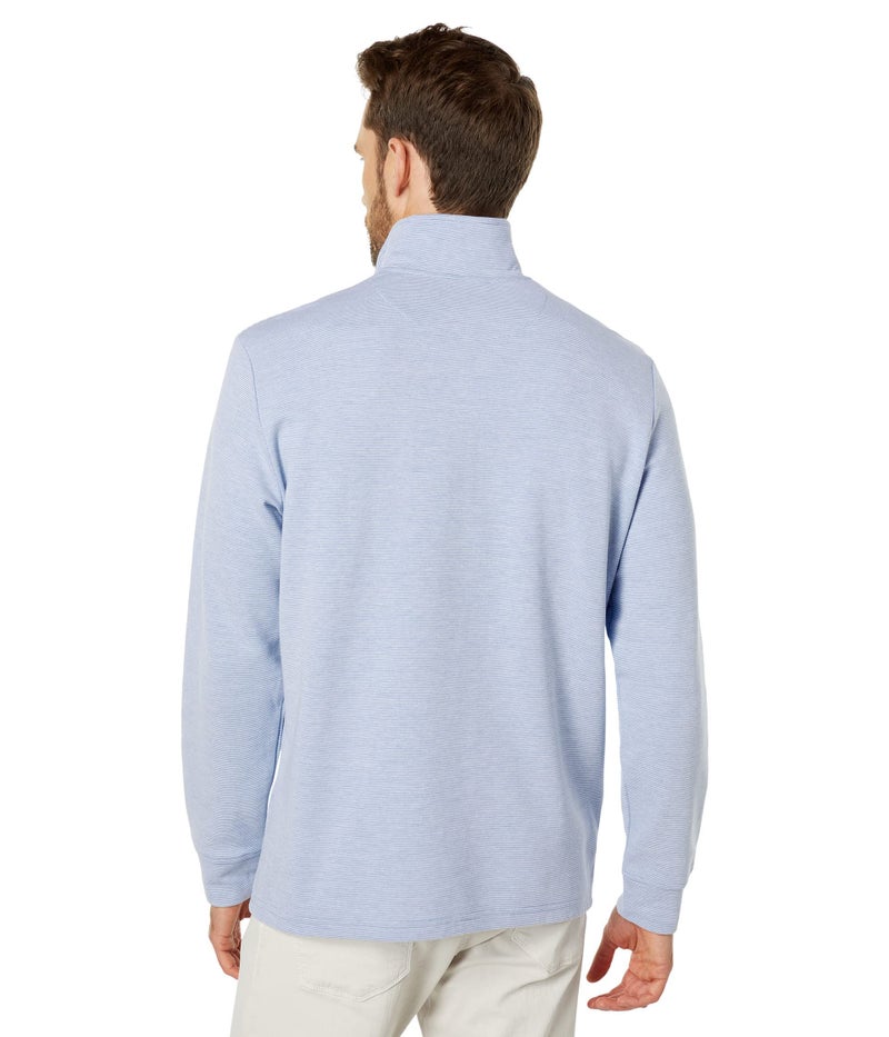 vineyard vines Men's Saltwater Quarter-Zip Pullover Sweater, Jake Blue, Medium - Image 2