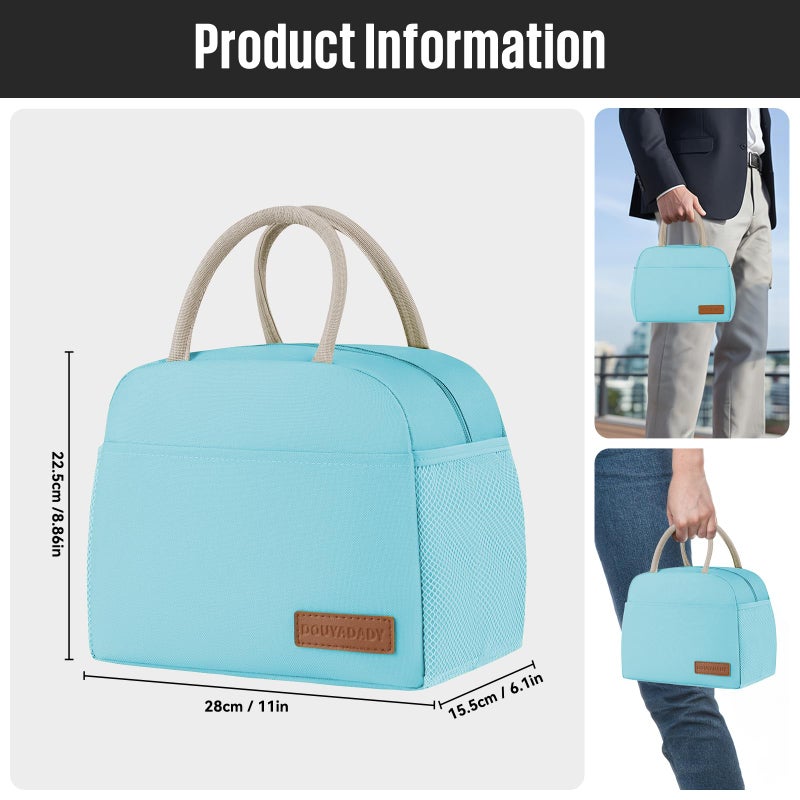 douyadady Lunch Bag Women/Men Lunch Box Women/Men (blue) - Image 2