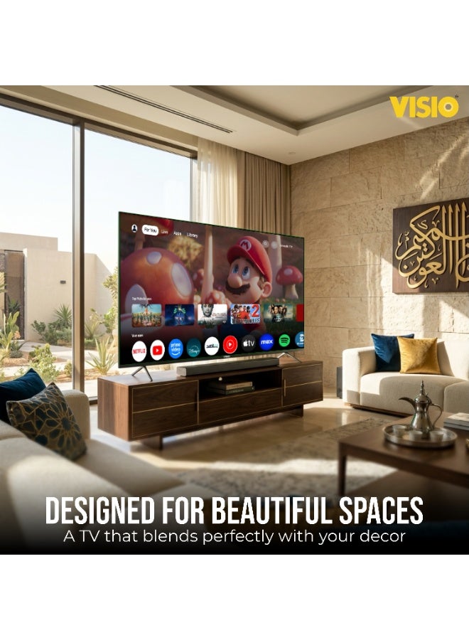 VISIO 75 Inch 4K UHD Smart TV, Google TV Interface, Voice Remote with Google Assistant, Free Wall Bracket - Black [75VSSU3Google - Image 2