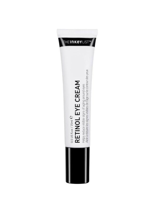 The INKEY List Retinol Eye Cream 15ml, Reduce Wrinkles and Fine Lines, Night Cream, Vegan Friendly, Suitable For All Skin Types