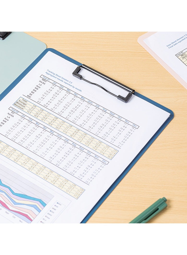 Deli EF403 Clipboard 1 piece, A4 Blue/Green/Pink 鈥?Ideal for Office, School, and Organization - Image 3