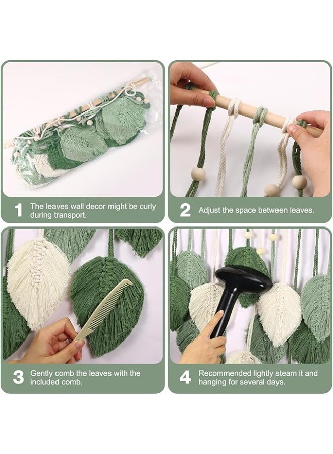 انتيكيانو مكرمية جدارية – ديكور يدوي من القطن – المقاس ‎50×70‎ سم - Image 3