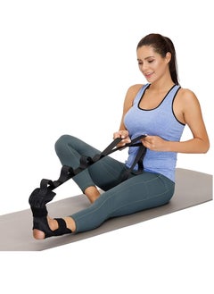 Peachjoy Stretch Band, Yoga Foot Stretching Strap, Calf Stretcher, for Plantar Fasciitis, Heel Spurs, Foot Drop, Achilles Tendonitis Hamstring, Physical Therapy Stretch Assist  - Image 1