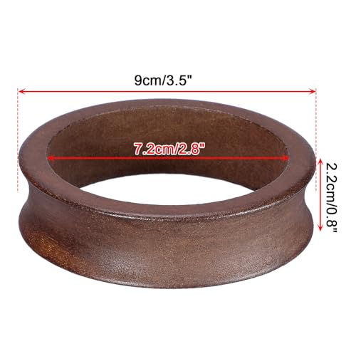 JUXYES Wooden Sphere Holder Display Stand, 3 Pack Large Wood Sport Ball Stand, Simple Round Display Easel Stands for Soccer Ball, Footballs, Baseball, Tolleyball, Basketball, Rugby, 72mm - Image 2